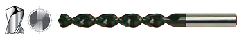 HSSE氮铝钛直柄深孔麻花钻头