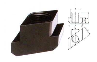 T型槽斜方型螺母