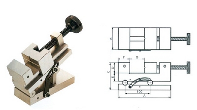 正弦机用台虎钳