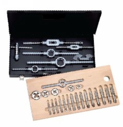 公制粗牙手用丝锥板牙组套