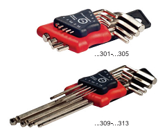 塑卡式公制内六方扳手组套