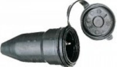 Power Distribution > Plugs and sockets > Rubber plug/socket Rubber trailing socket 230 V/16 A IP 44
