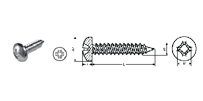 十字槽盘头自攻螺钉